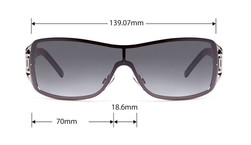 Damen Monoscheiben Sonnenbrille