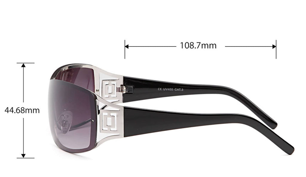 Damen Monoscheiben Sonnenbrille