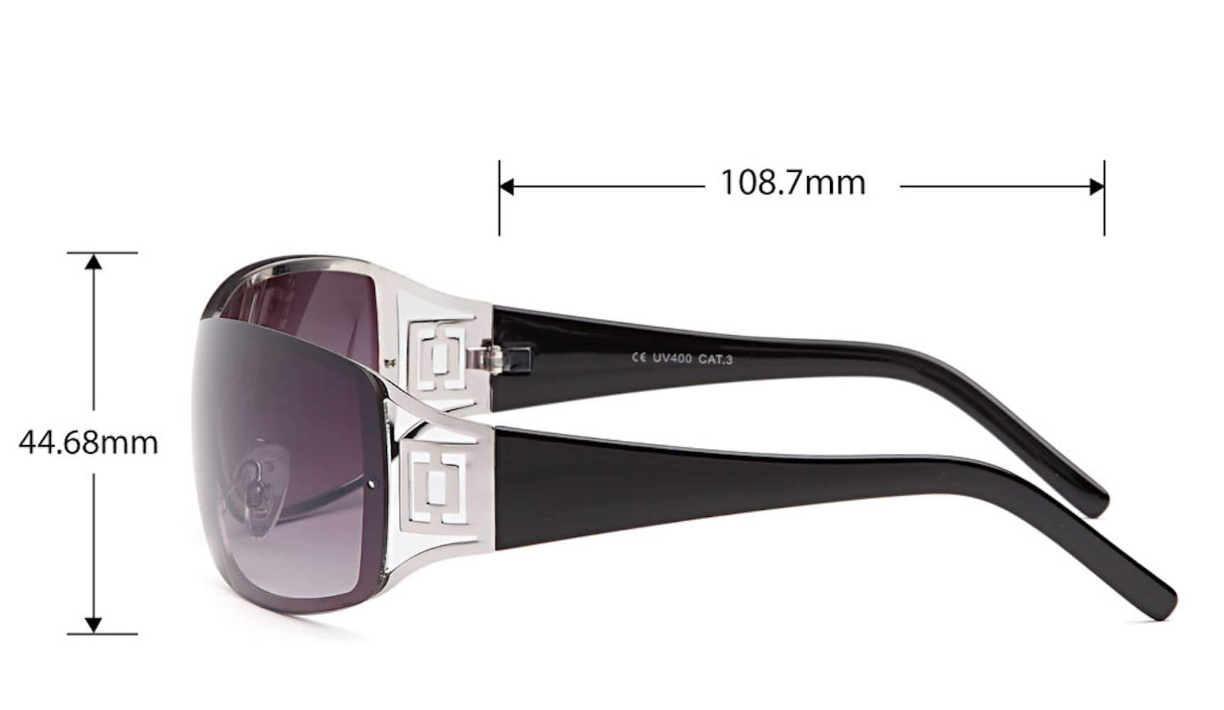 Damen Monoscheiben Sonnenbrille