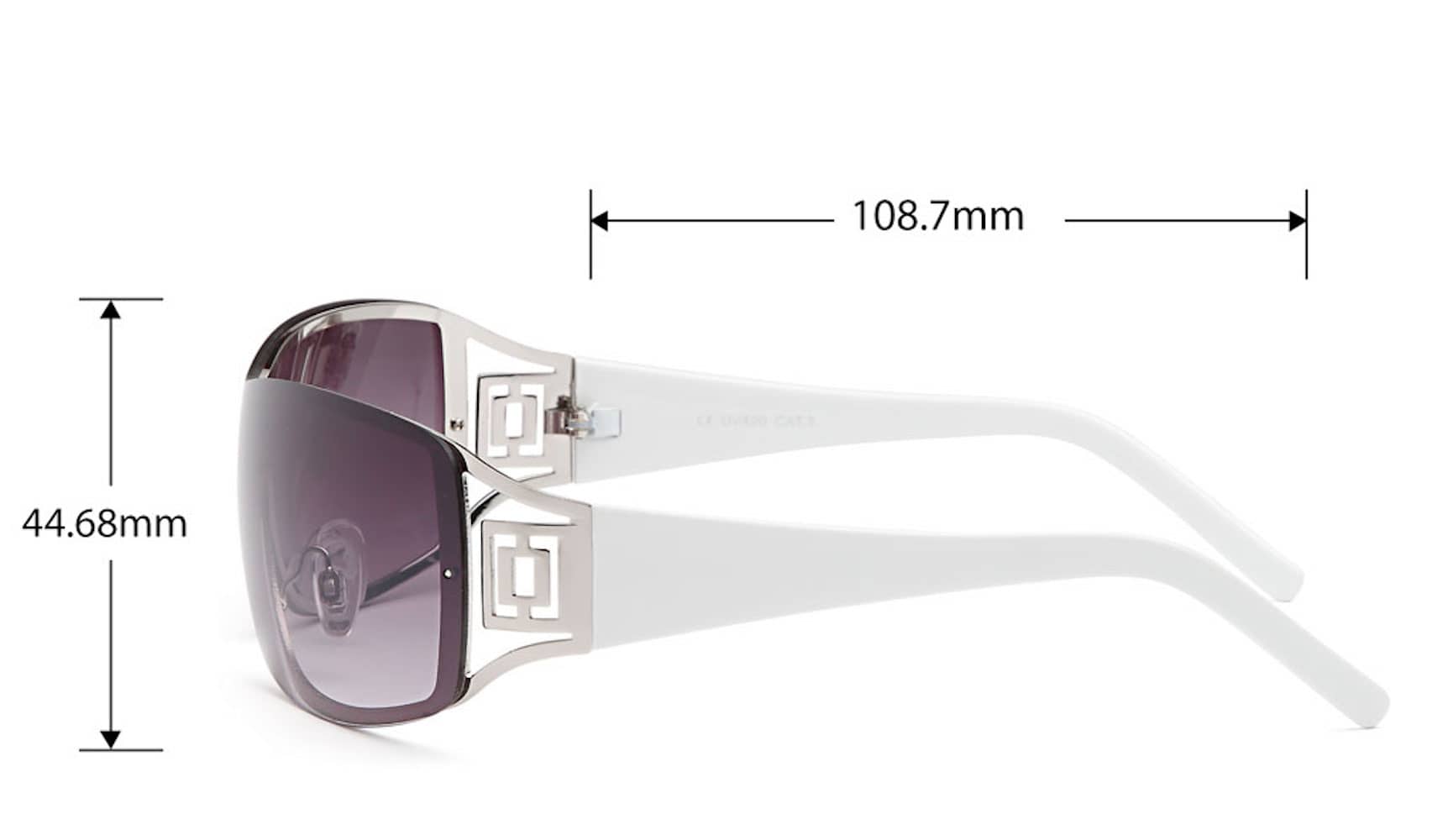Damen Monoscheiben Sonnenbrille