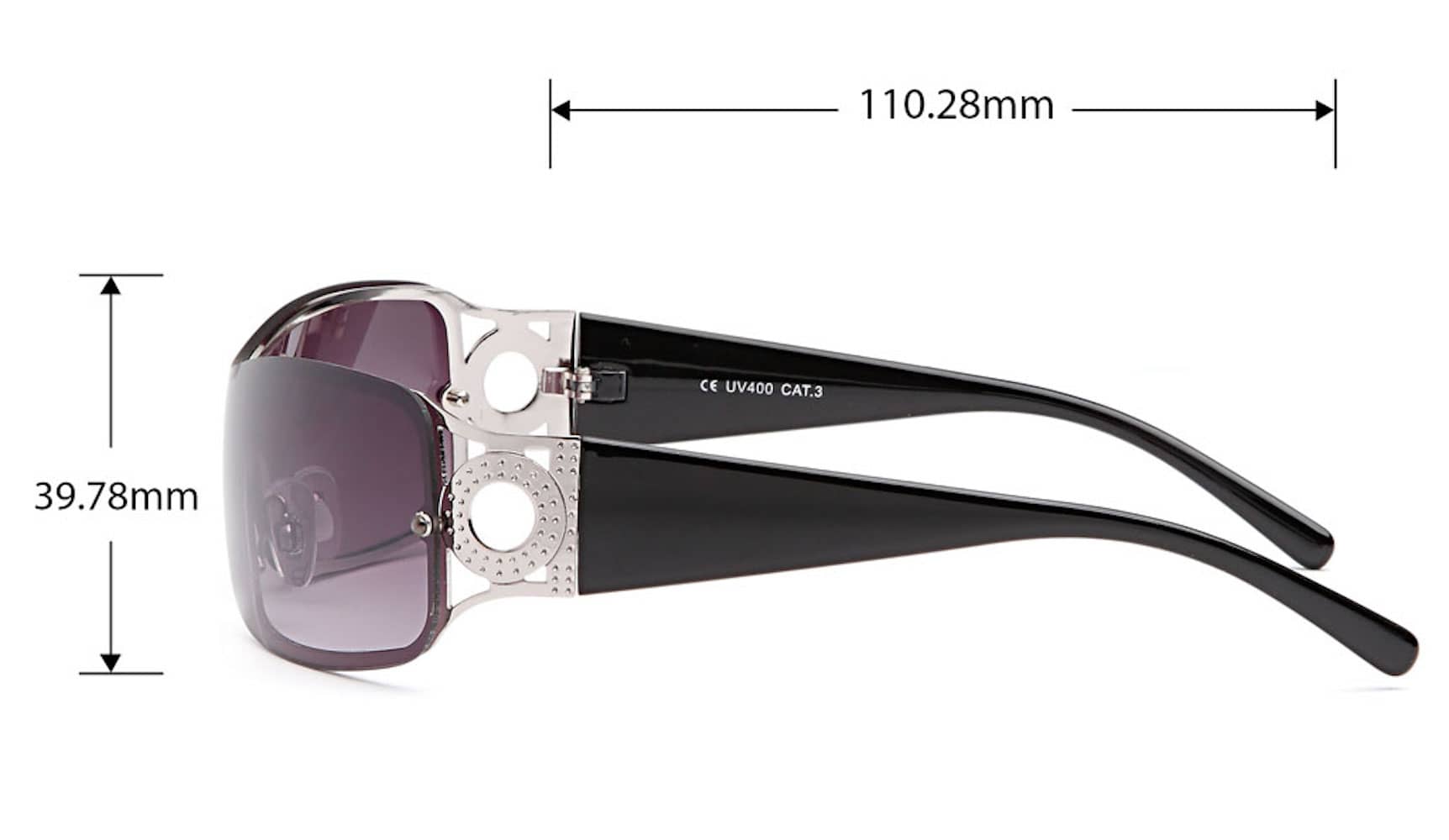 Damen Monoscheiben Sonnenbrille
