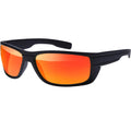 Herren Sport Sonnen Brille Polarisiert Rechteckig Matt Verspiegelt