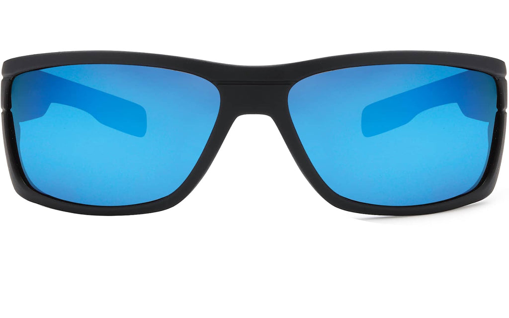 Schwarz Blau Verspiegelt