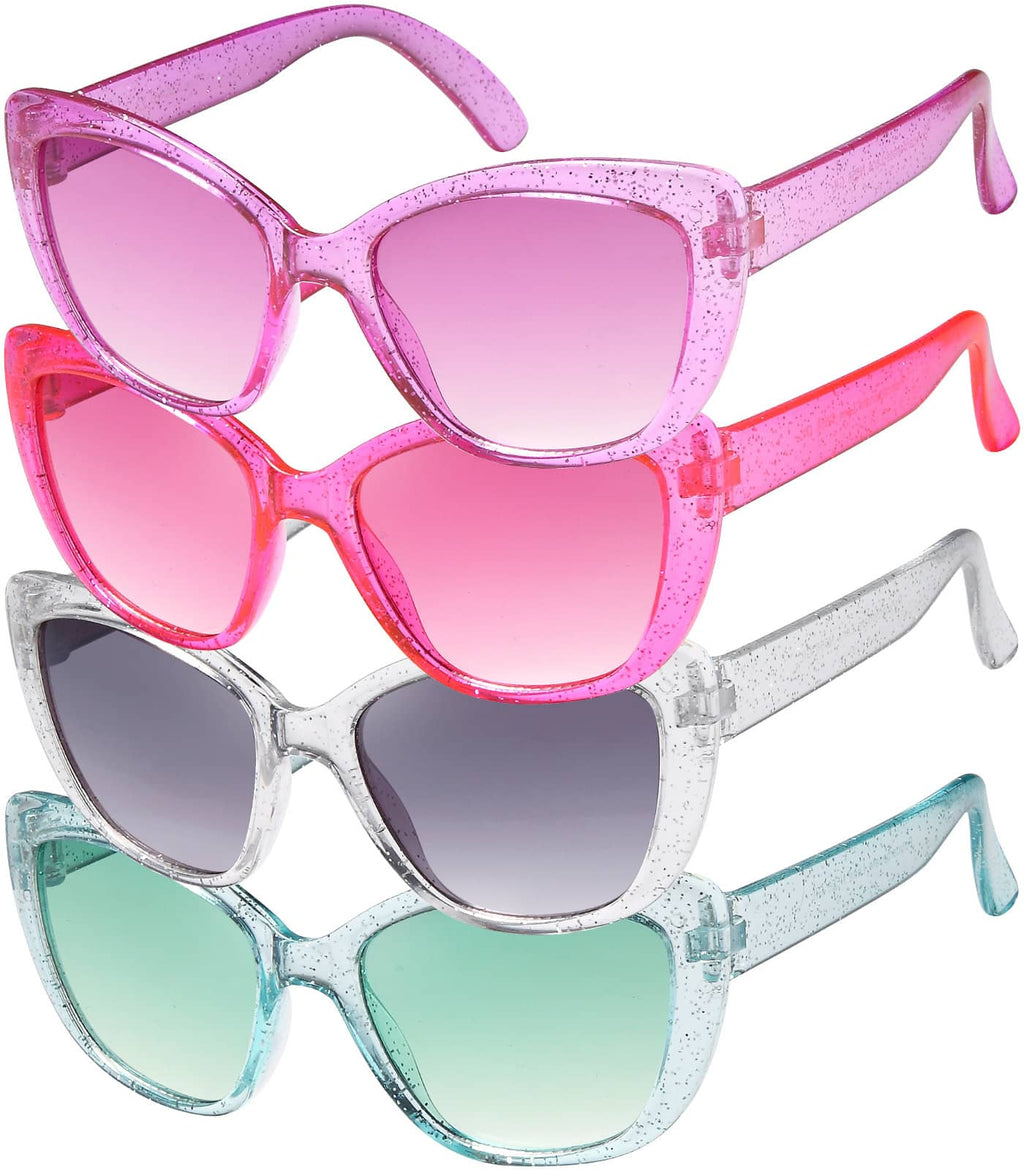 Mädchen Kinder Sonnenbrille 4 Farben Cat-Eye Stil