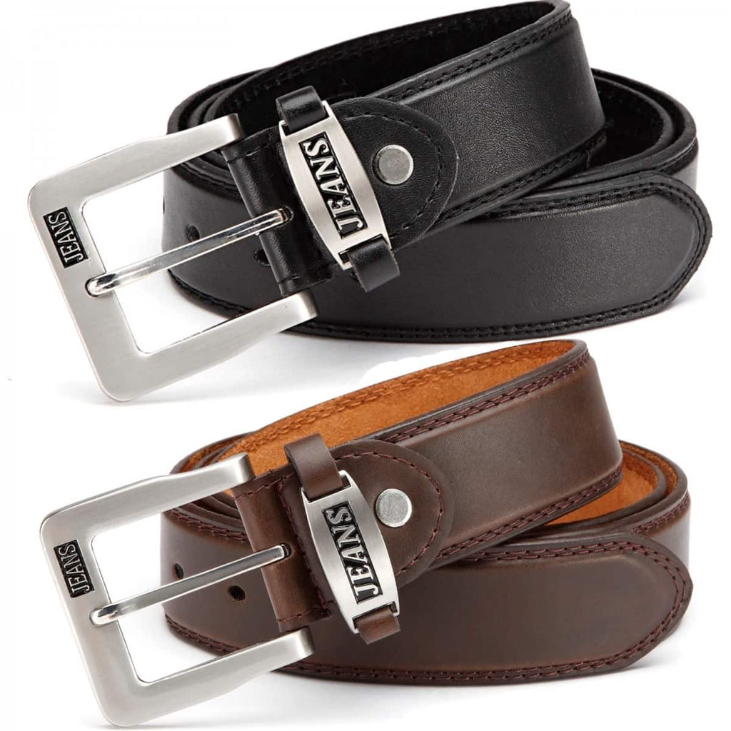 Herren Breiter Jeans Gürtel