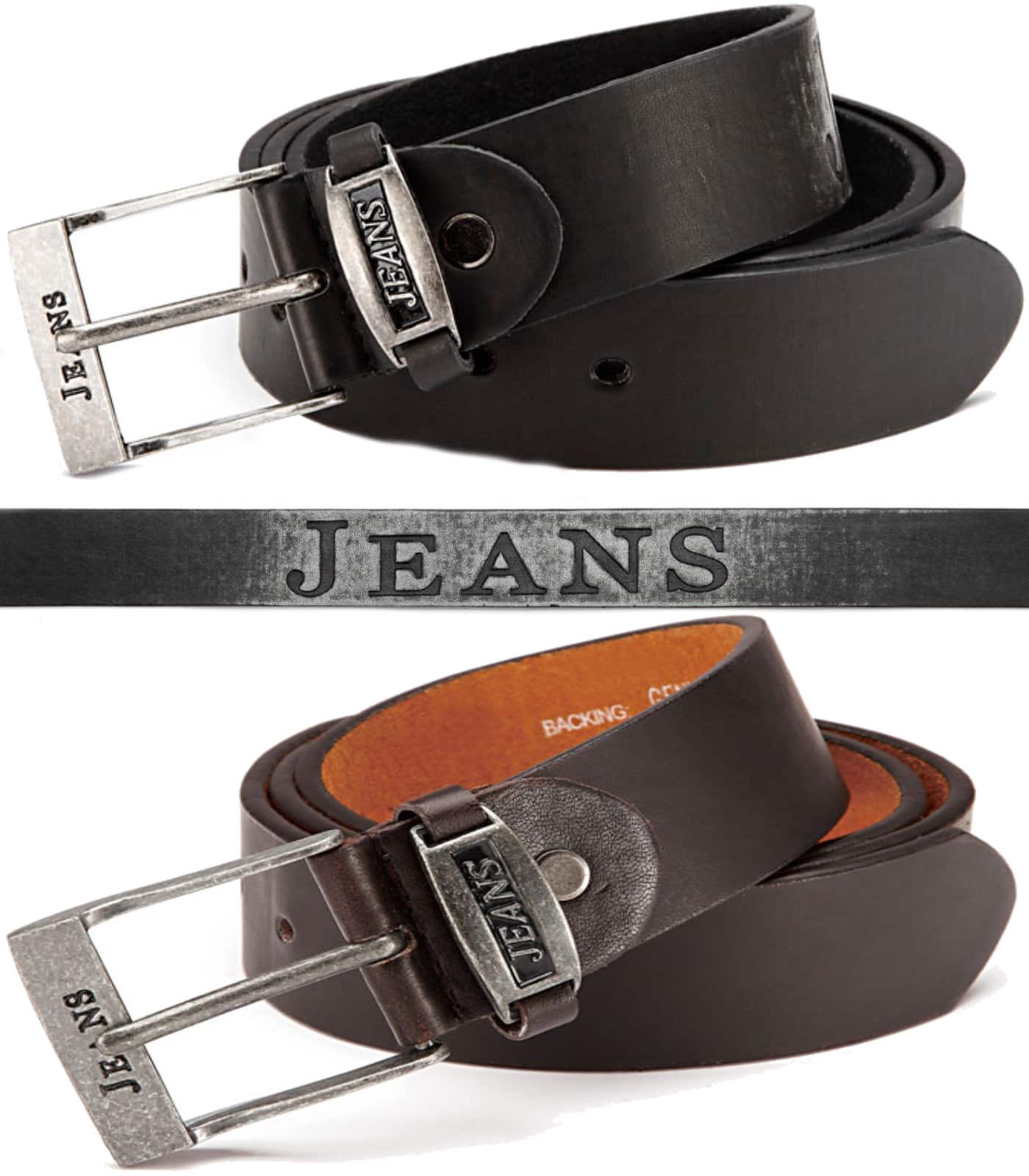 Herren Jeans Gürtel mit Aufdruck Jeans