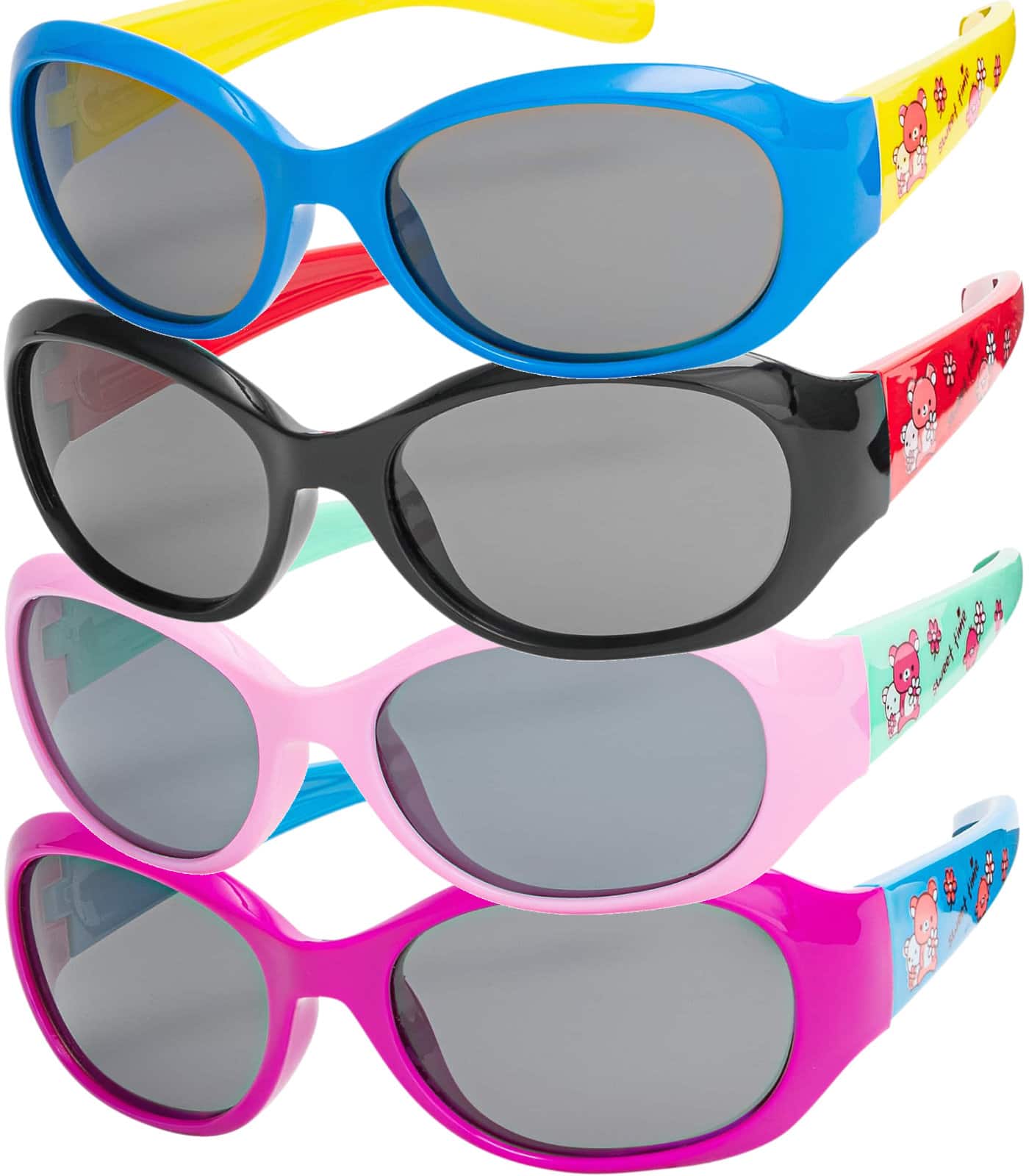 Mädchen Kinder Blümchen Brille Polarisiert