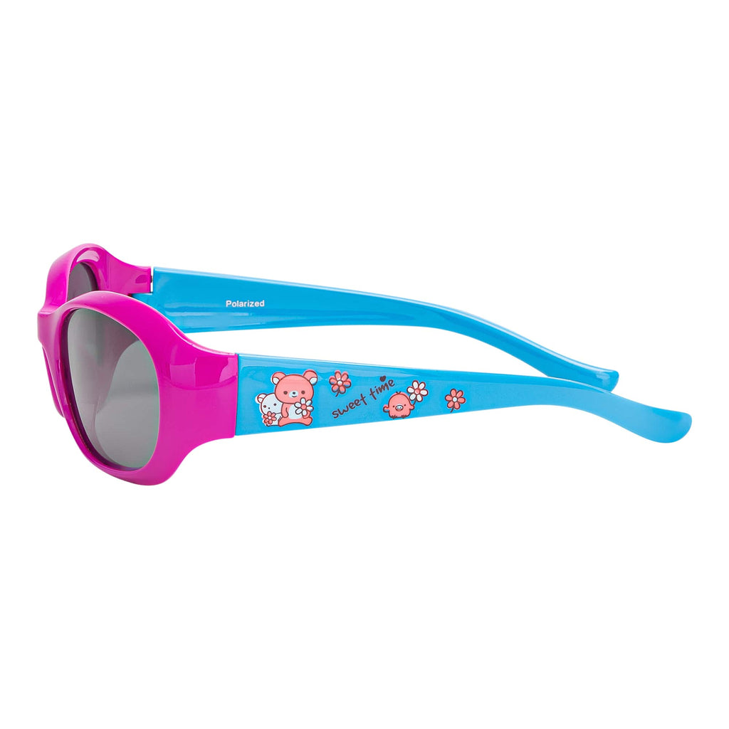 Mädchen Kinder Blümchen Brille Polarisiert