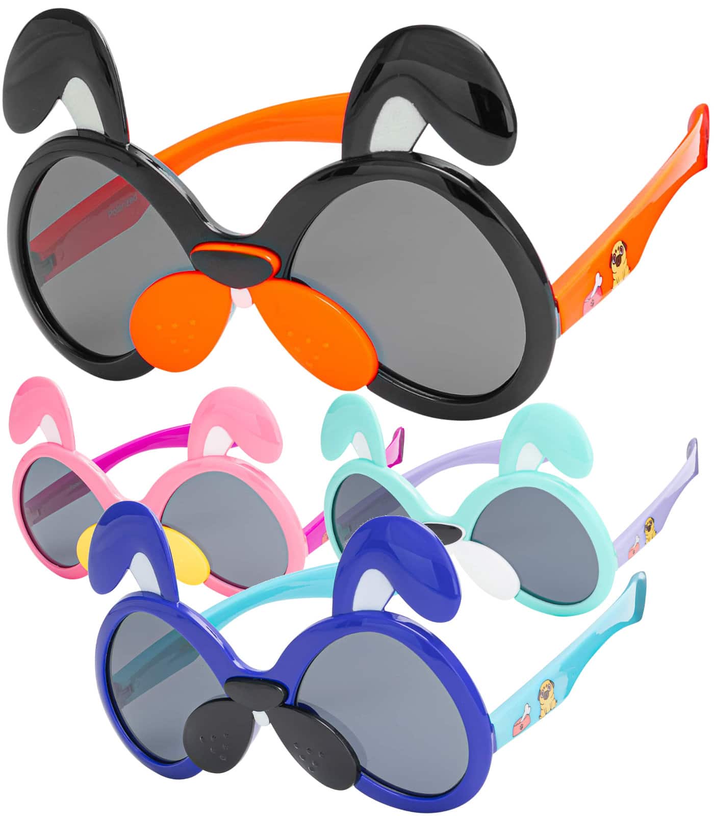 Kinder Motiv Welpen Sonnenbrille Polarisiert
