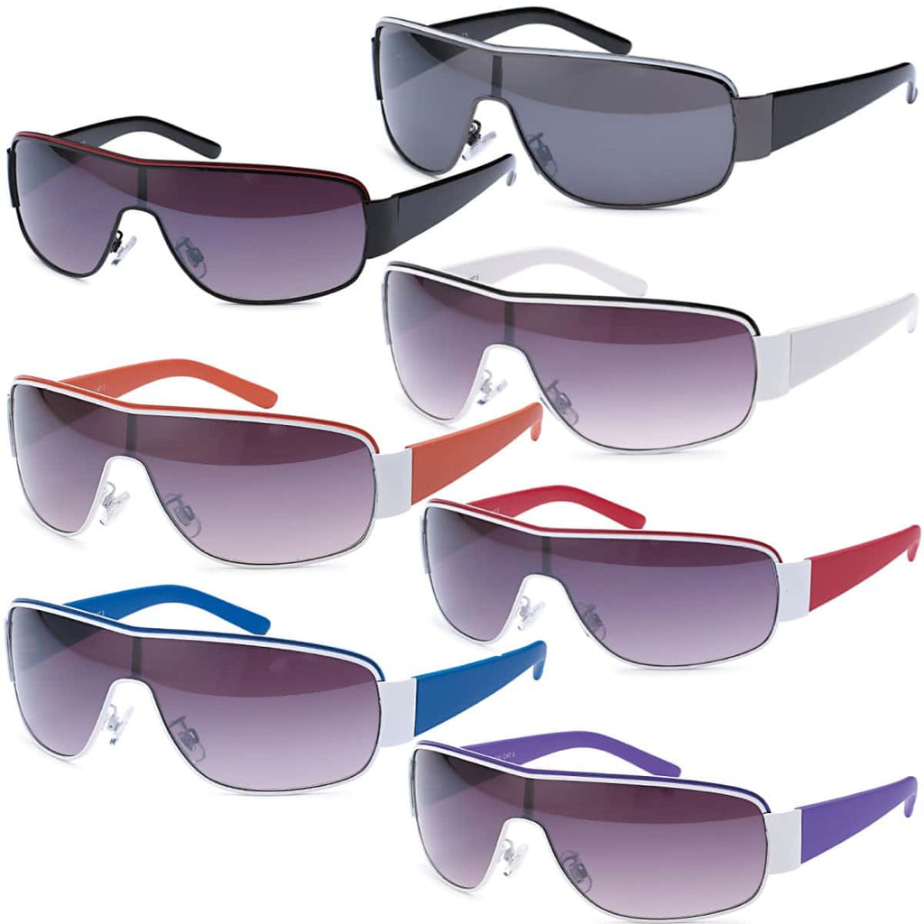 Herren Monoscheiben Sonnenbrille