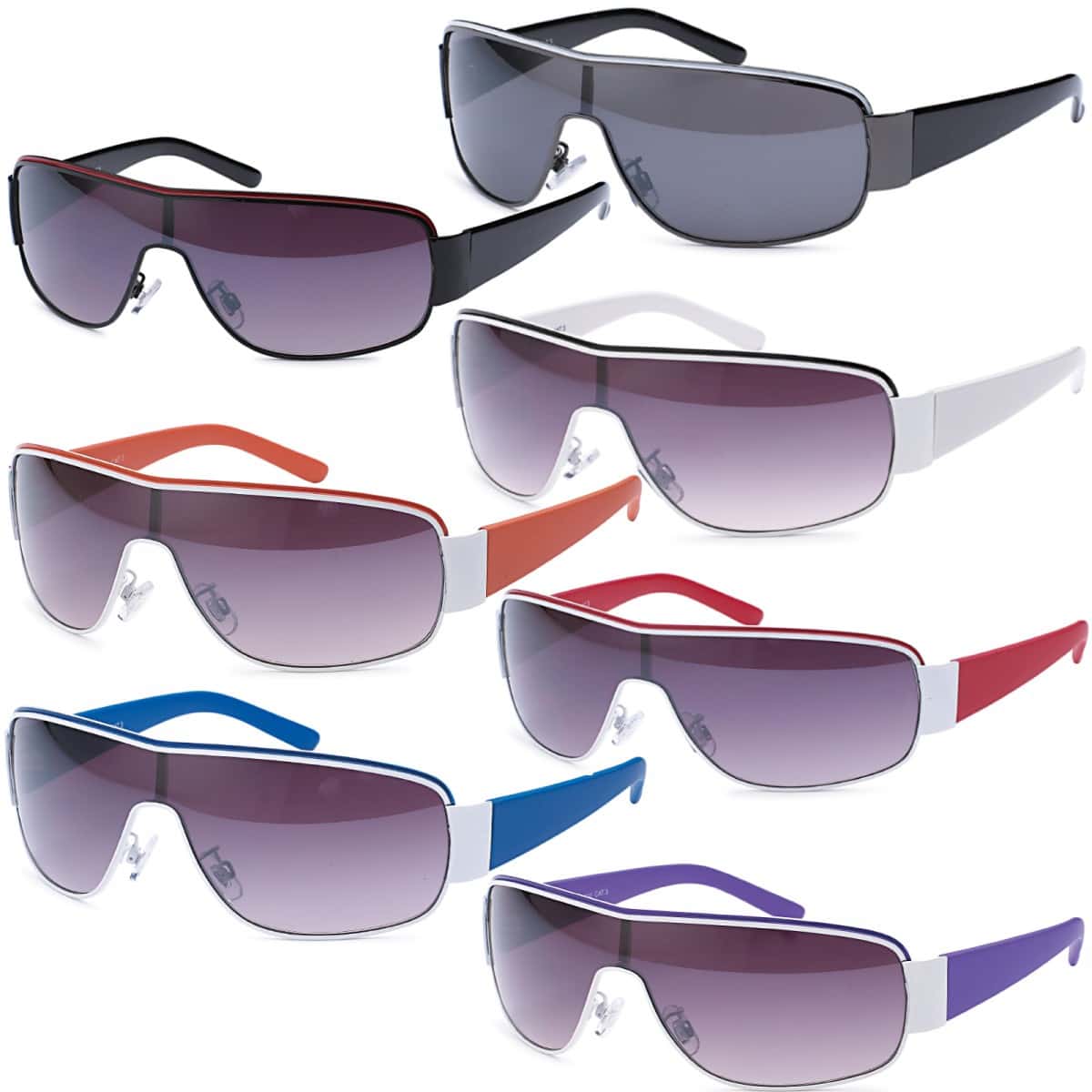 Herren Monoscheiben Sonnenbrille