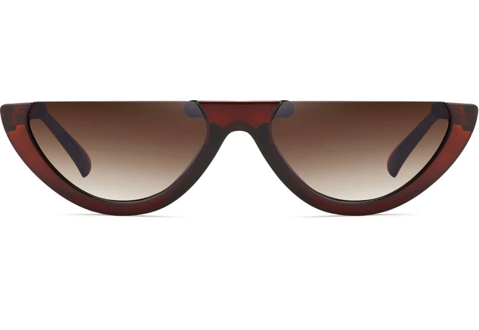 Damen Halb Rundglas Sonnenbrille