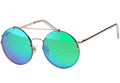 Runde Damen Flachglas Sonnenbrille