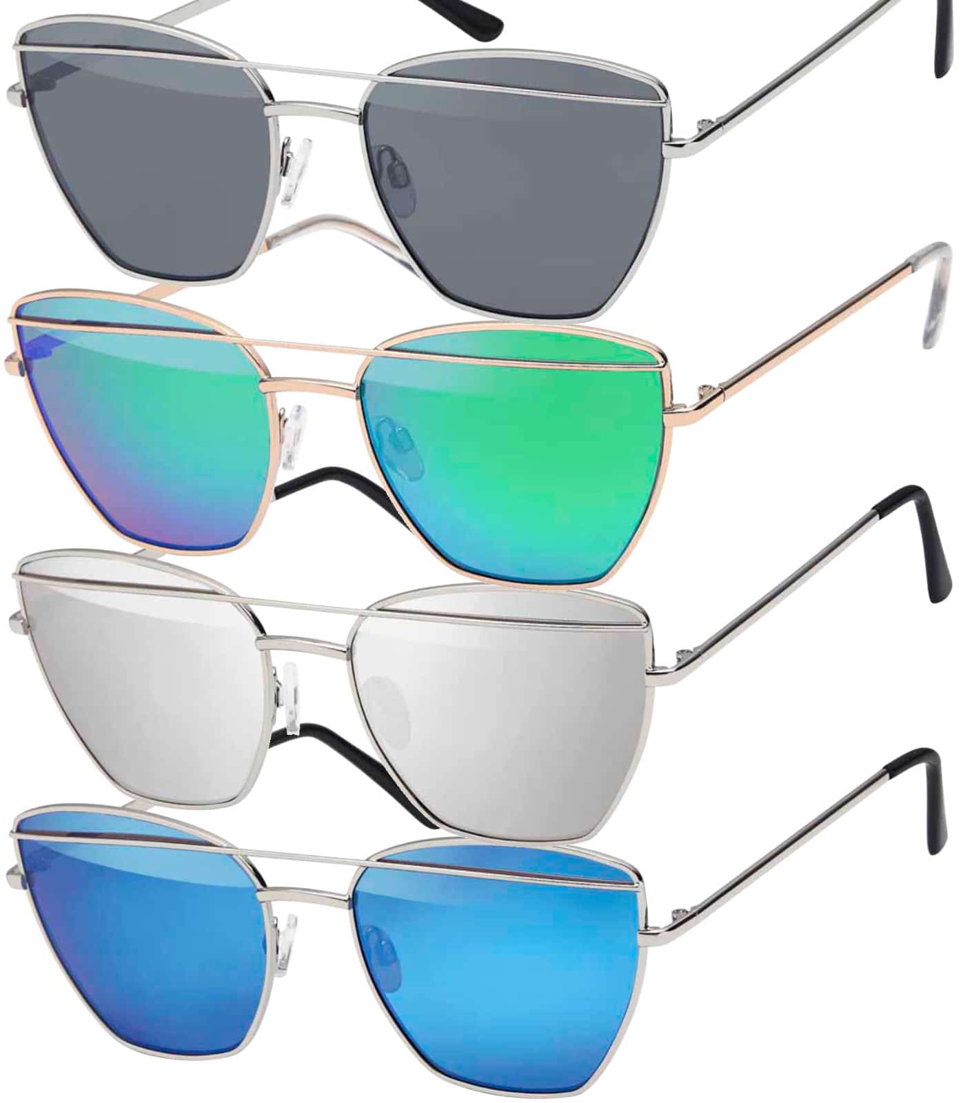 Damen Schmetterlingsform Sonnenbrille