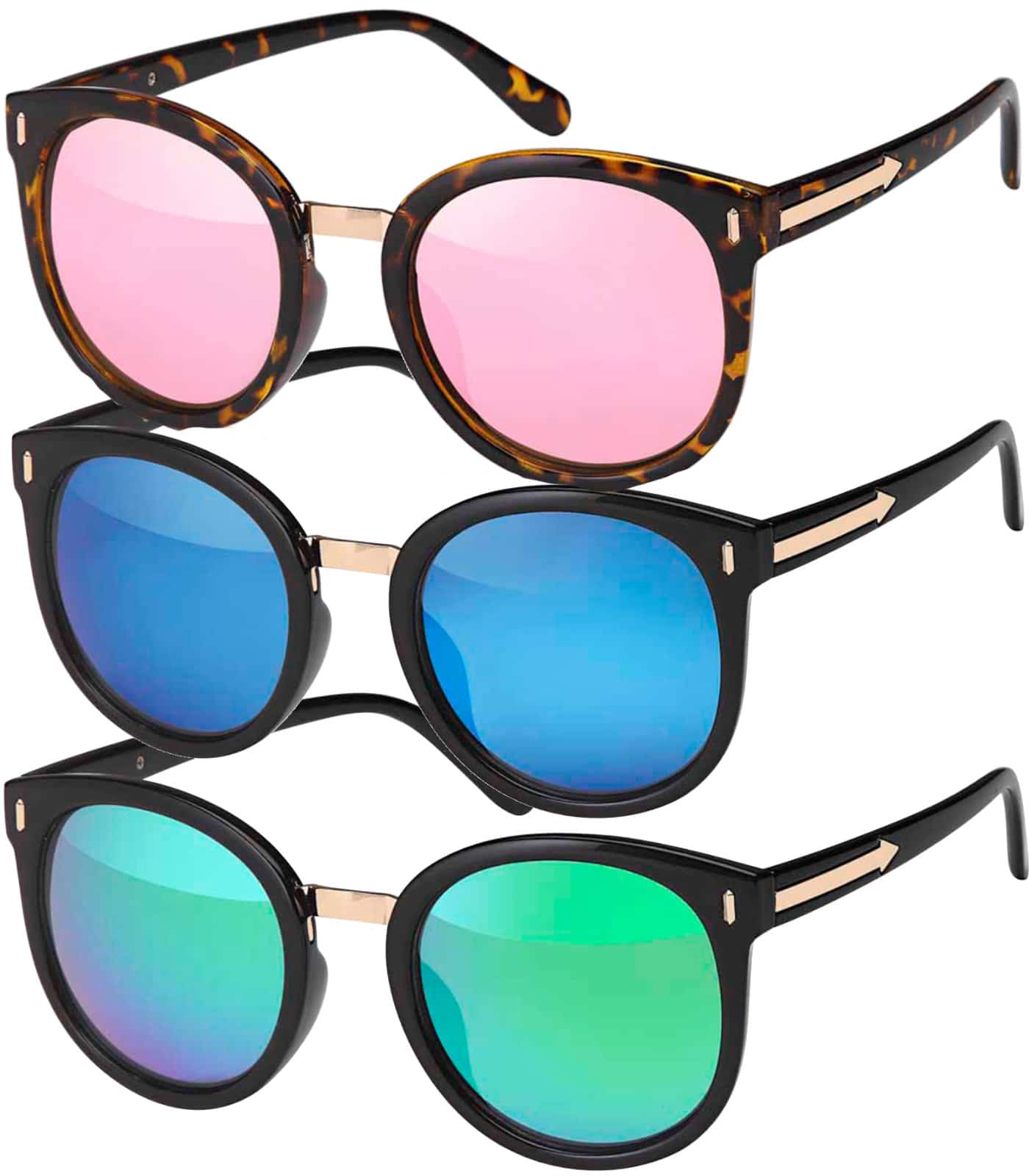 Damen Sonnenbrille mit Schmuckbügel