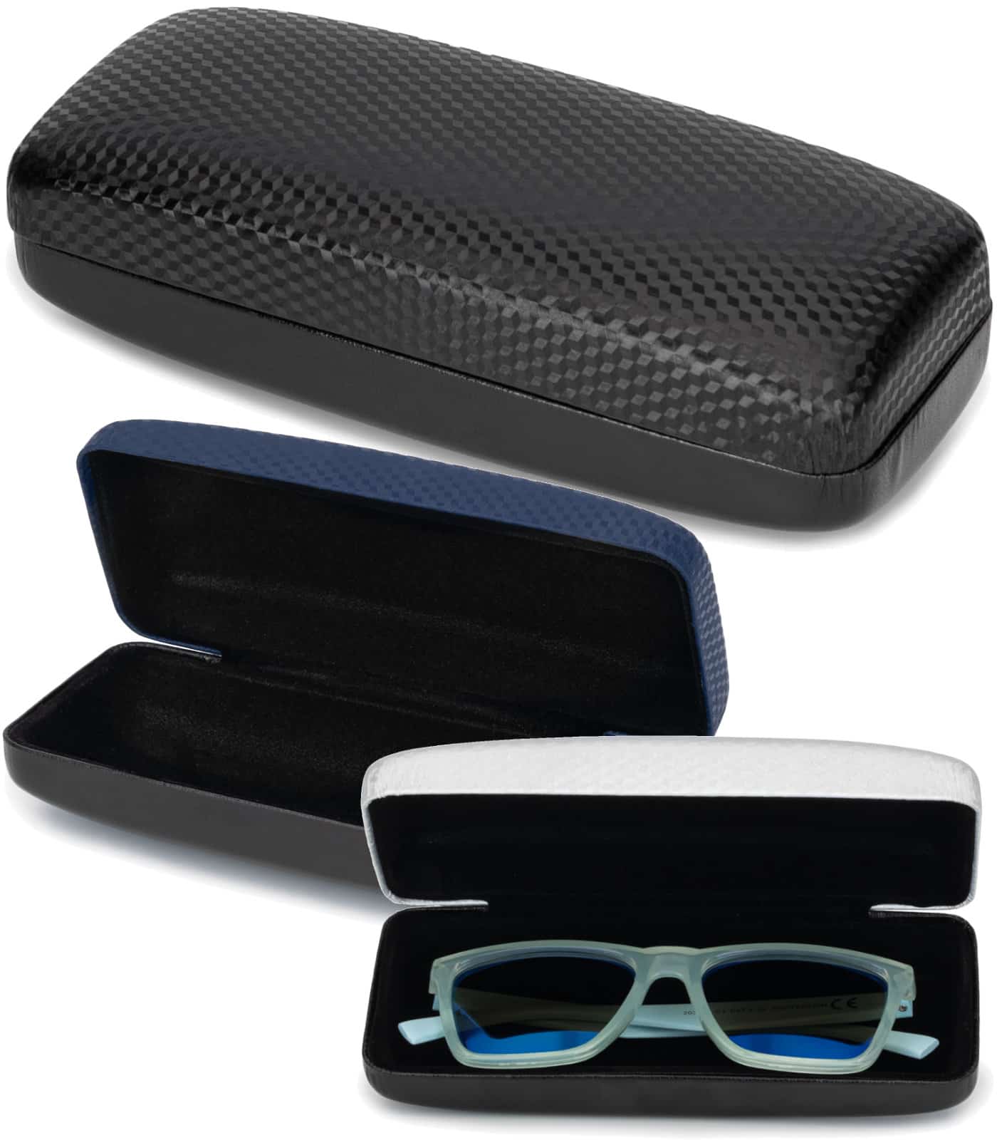 Brillen Case Carbonat Optik für Sonnenbrillen