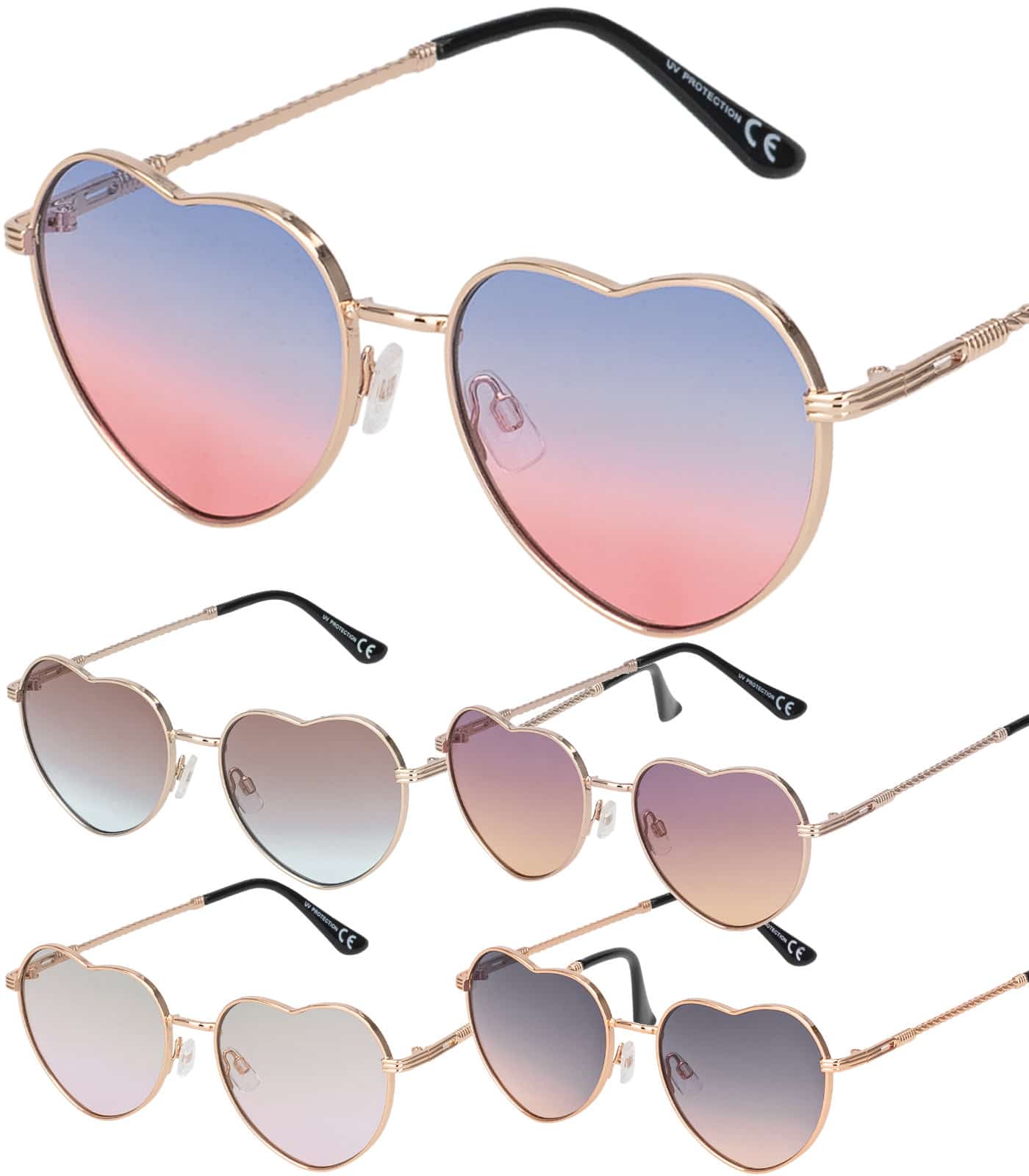 Herz Form Damen Sonnenbrille