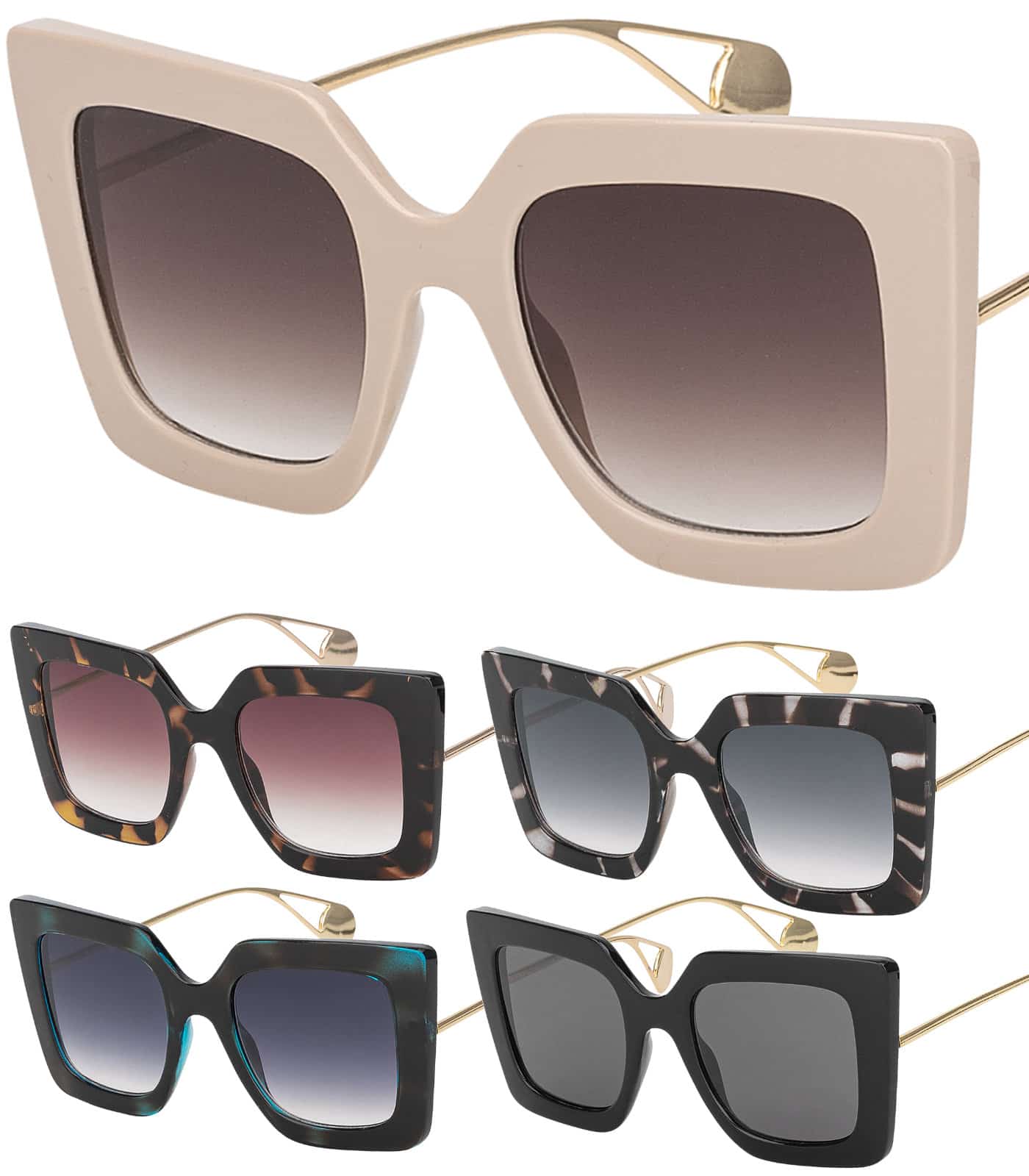 Damen Sonnenbrille in Brillanten Farbtönen