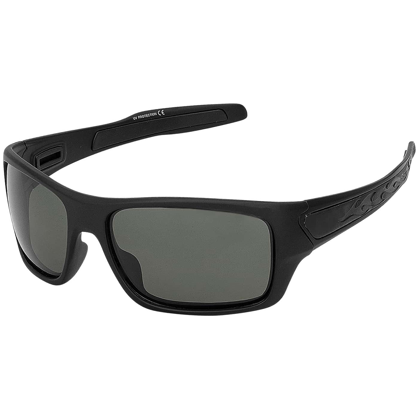 Sport Polarisierte Sonnenbrille mit Flammen Muster