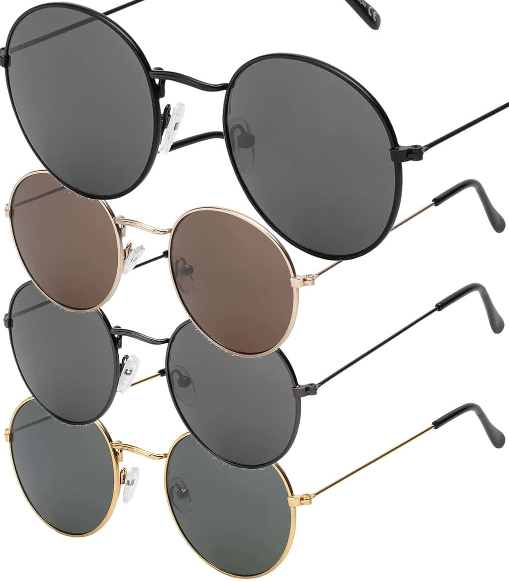 Runde Damen Herren Sonnenbrille