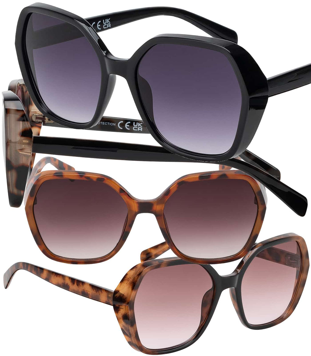 Stylische Große Damen Sonnenbrille