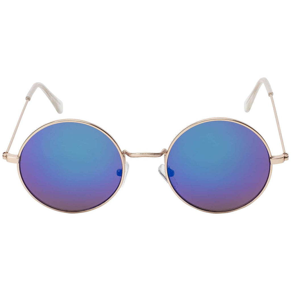 Runde Unisex Sonnenbrille Verspiegelt