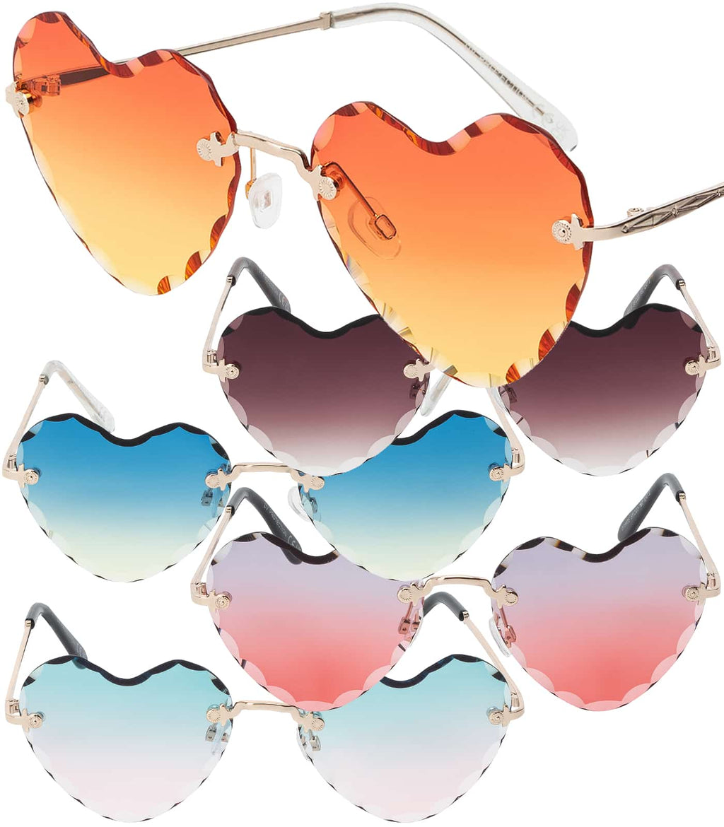 Herz Form Damen Sonnenbrille