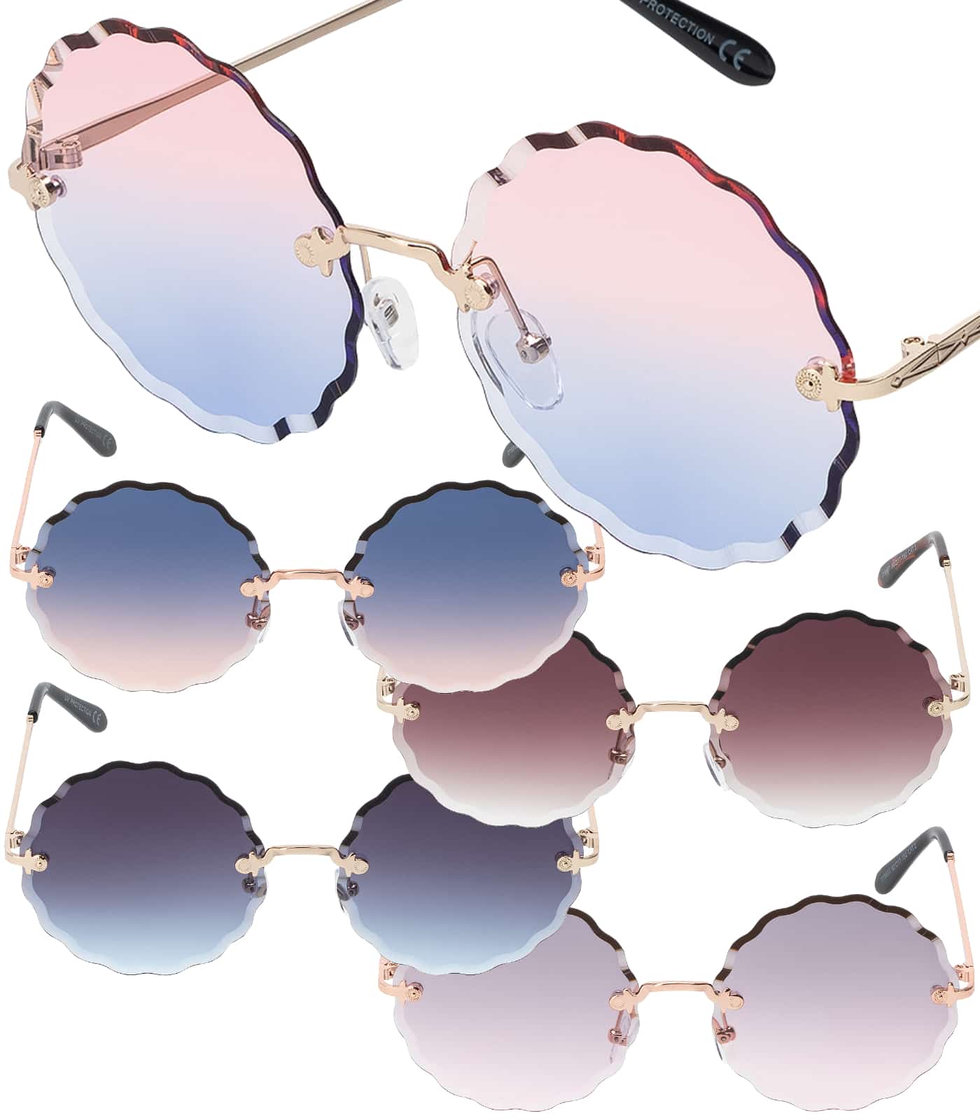 Runde Damen Sonnenbrille