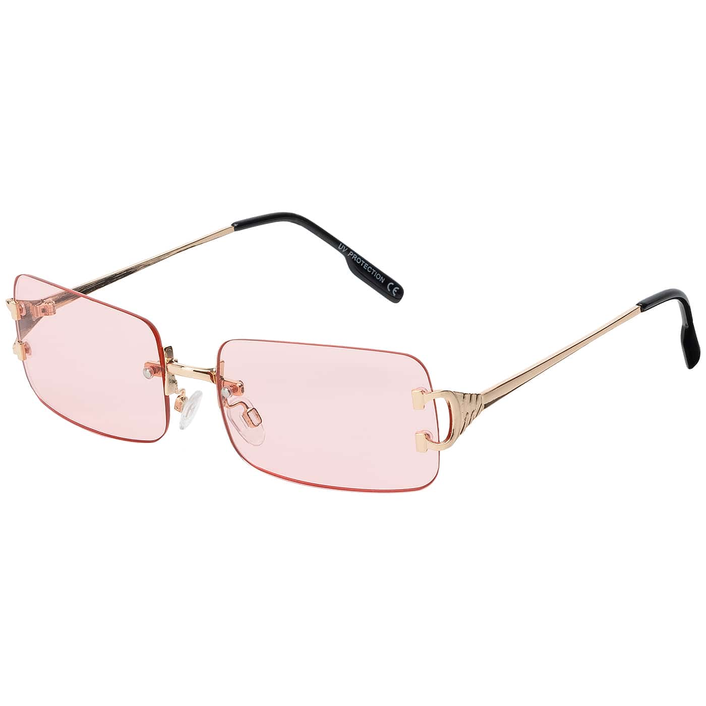 Unisex Rechteckige Sonnenbrille