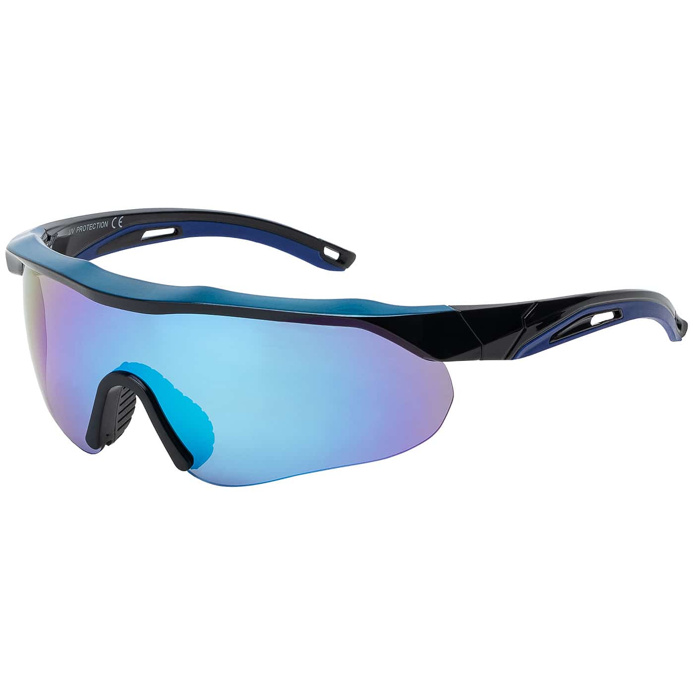Sportliche Halbrand Sonnenbrille