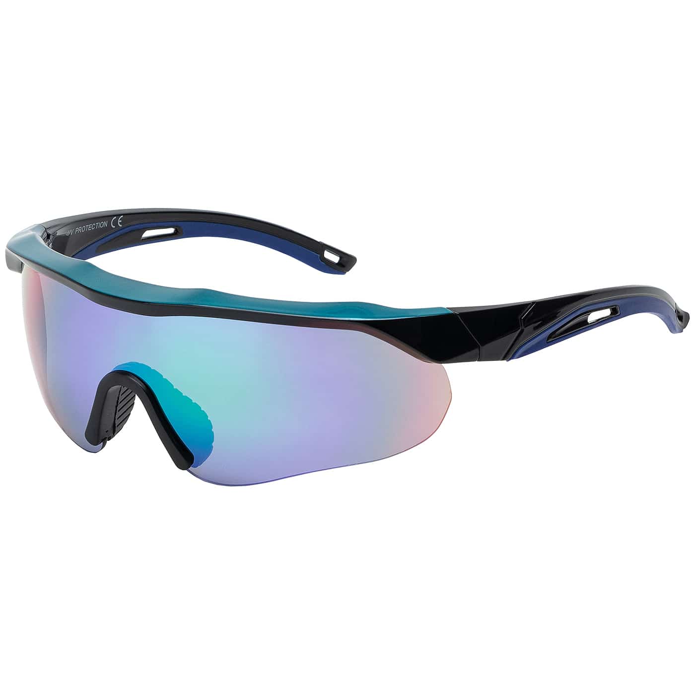 Sportliche Halbrand Sonnenbrille
