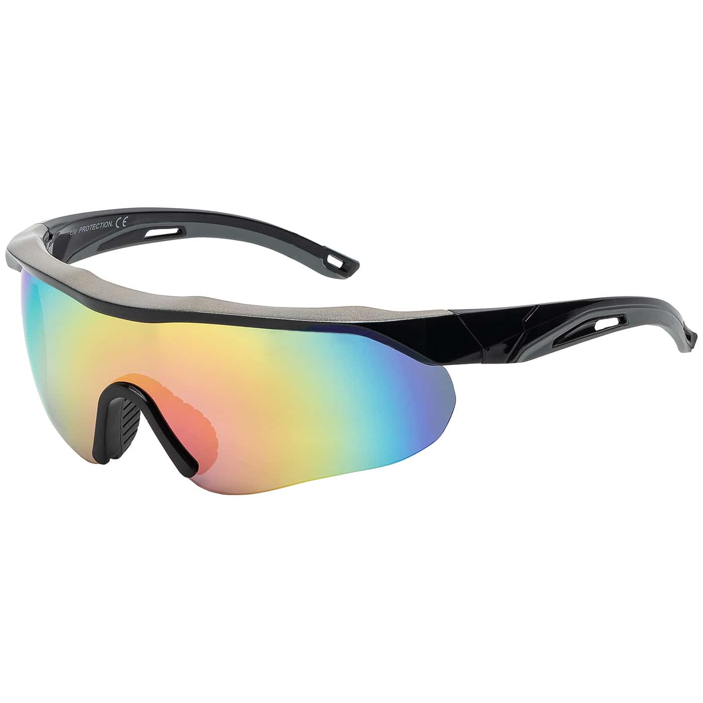 Sportliche Halbrand Sonnenbrille