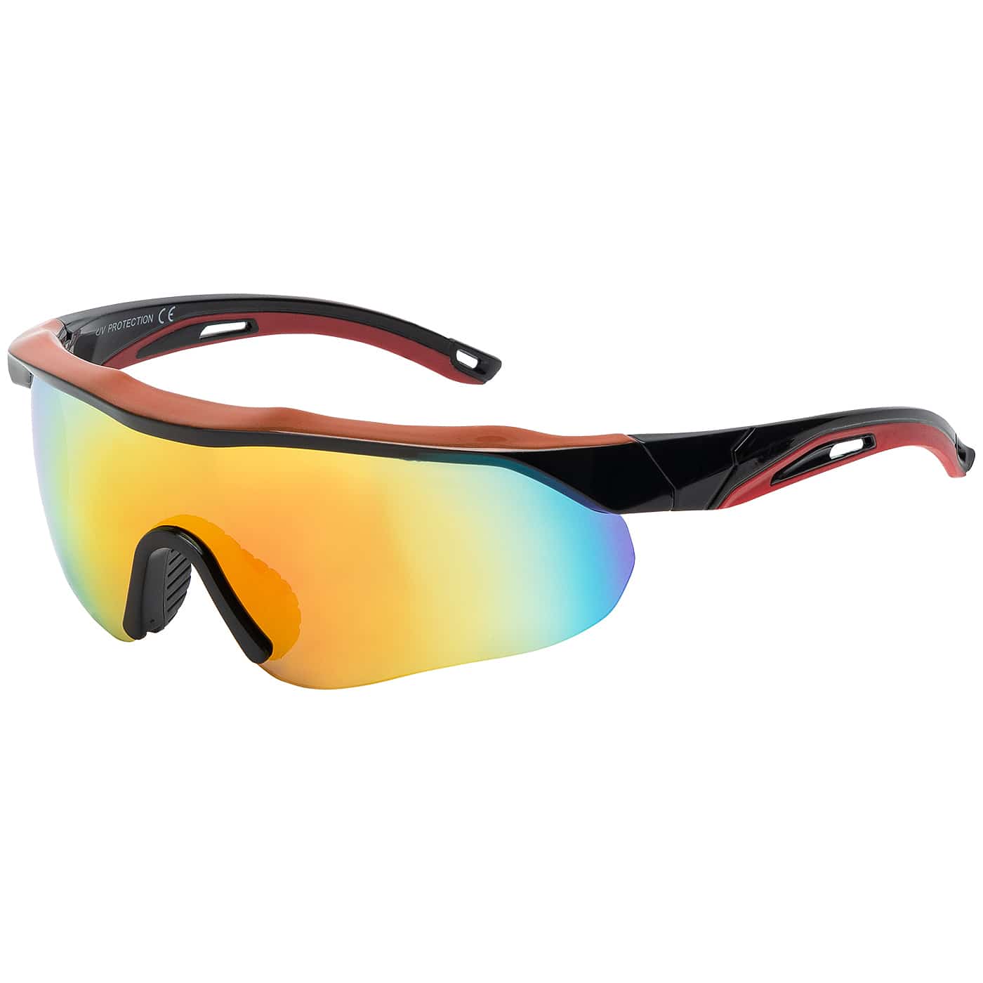 Sportliche Halbrand Sonnenbrille
