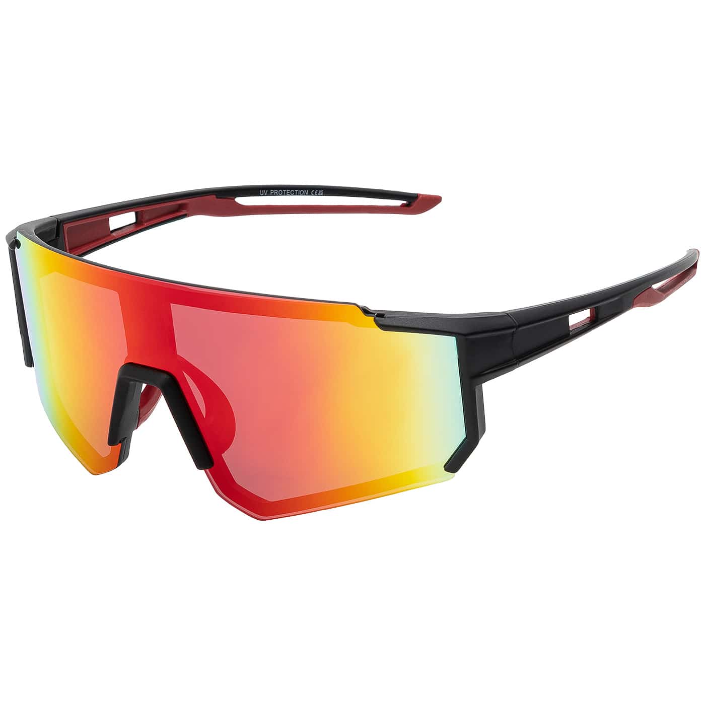 Vollrand Visier Sport Sonnenbrille Verspiegelt