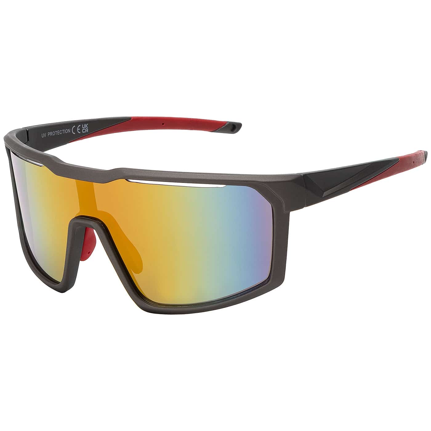 Vollrand Sport Sonnenbrille Verspiegelt