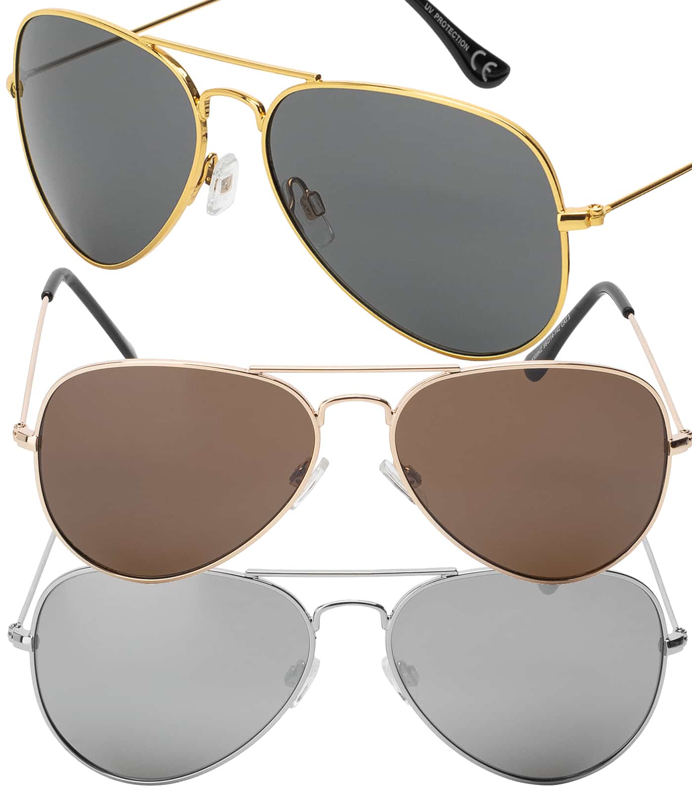 Piloten Sonnenbrille mit Metallrahmen