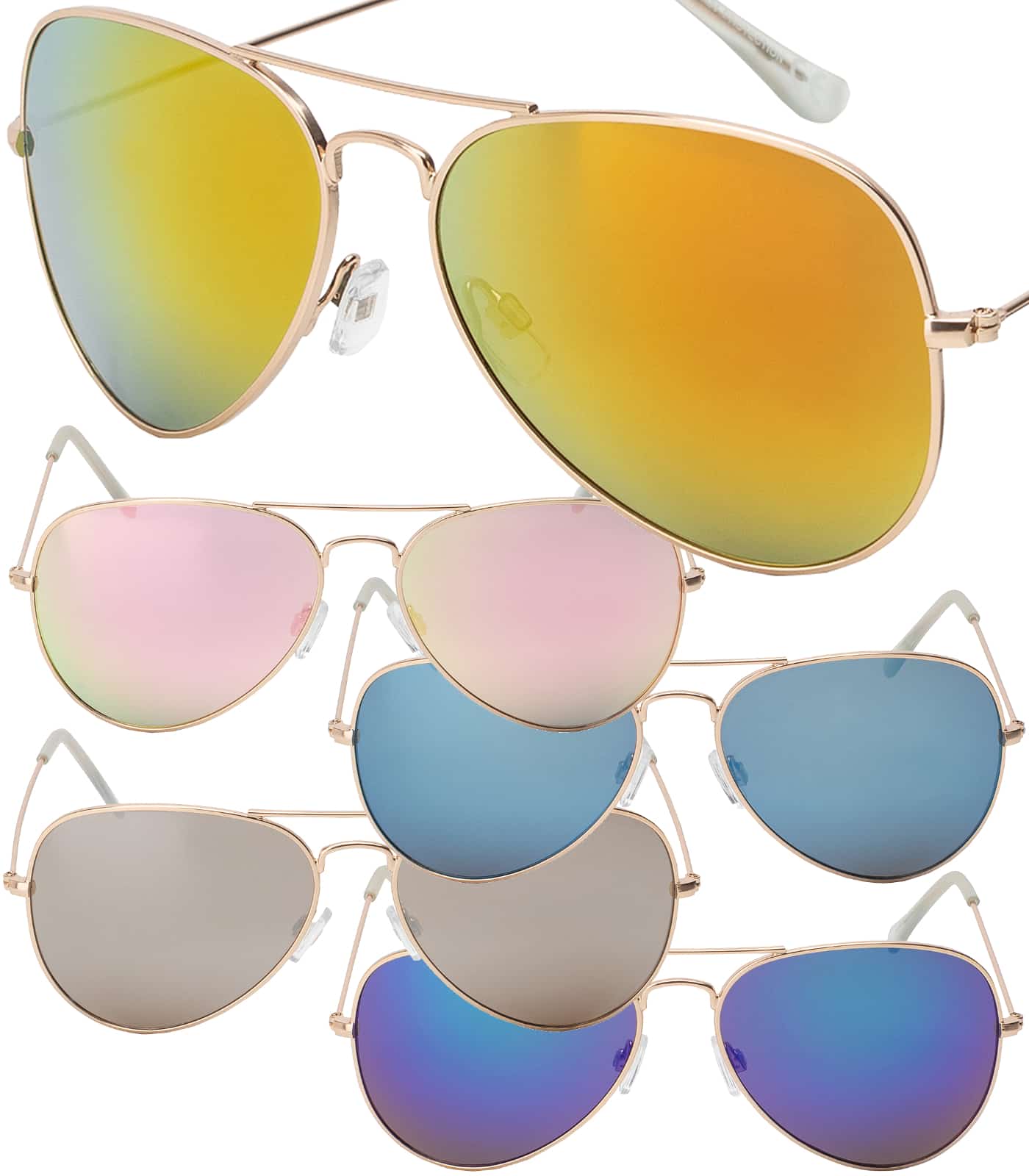 Piloten Sonnenbrille mit Metallrahmen