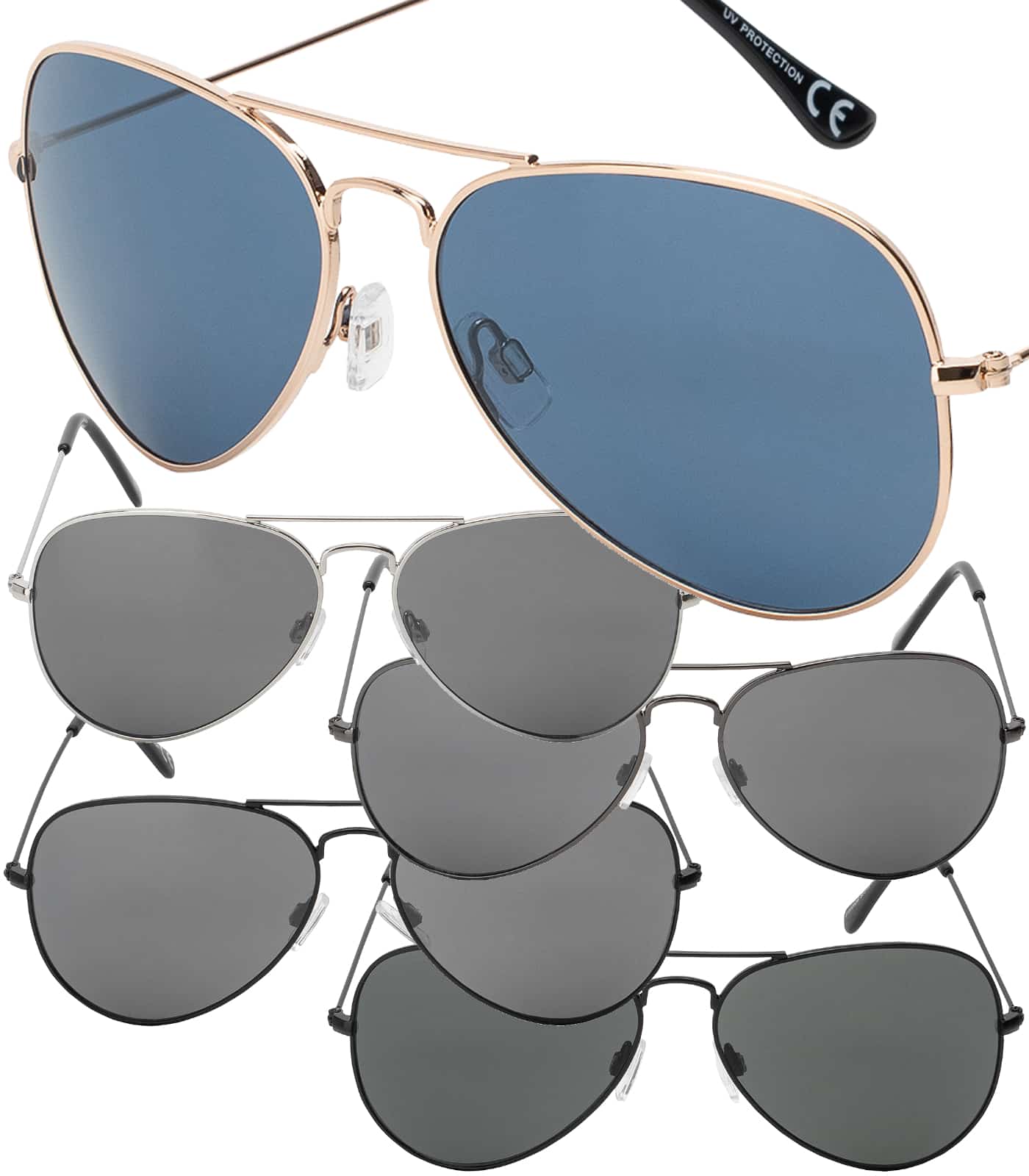 Piloten Sonnenbrille mit Metallrahmen