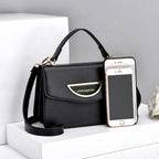 Umhängetasche in Lederoptik Schwarz – Damen Handtaschen 6