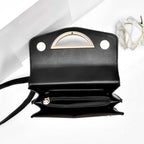 Umhängetasche in Lederoptik Schwarz – Damen Handtaschen 10