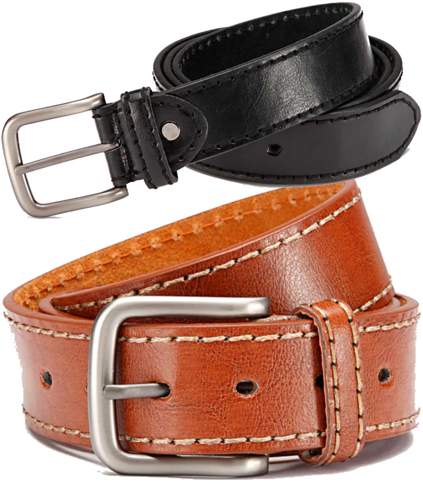 Eleganter Herren Designer Gürtel mit Außennaht