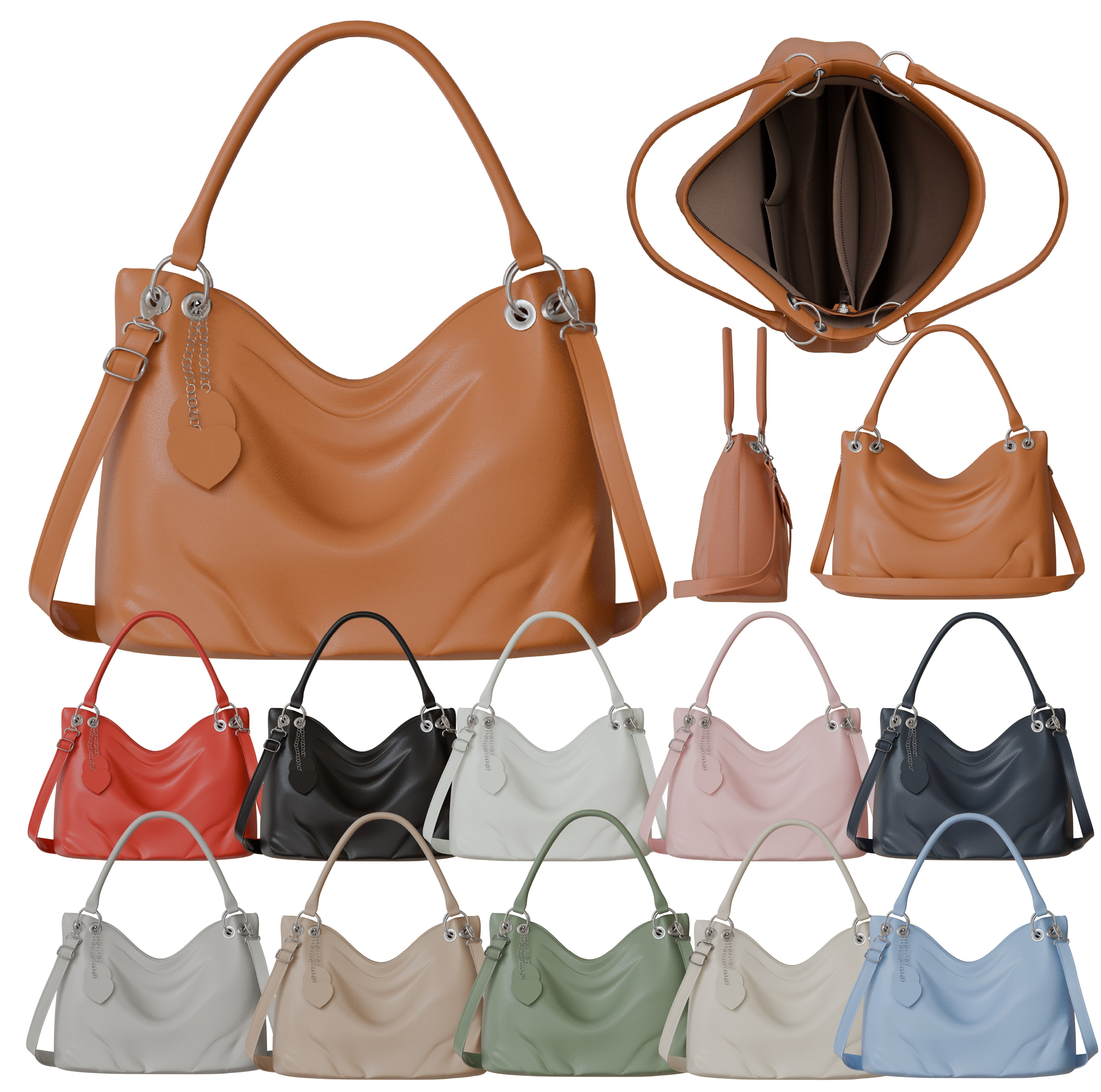 Damen Handtasche – Stilvoll & Vegan, viele Farben