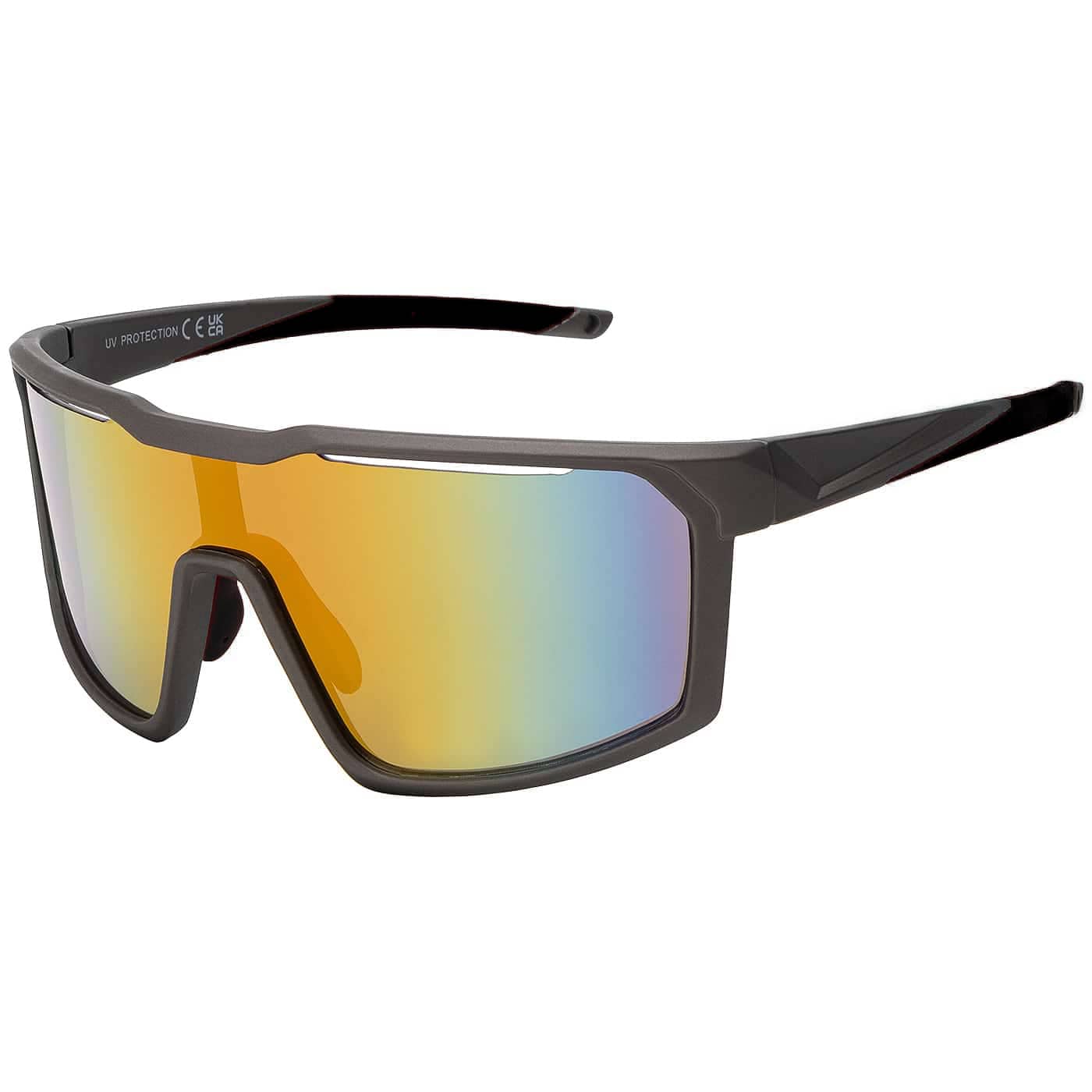 Vollrand Sport Sonnenbrille Verspiegelt