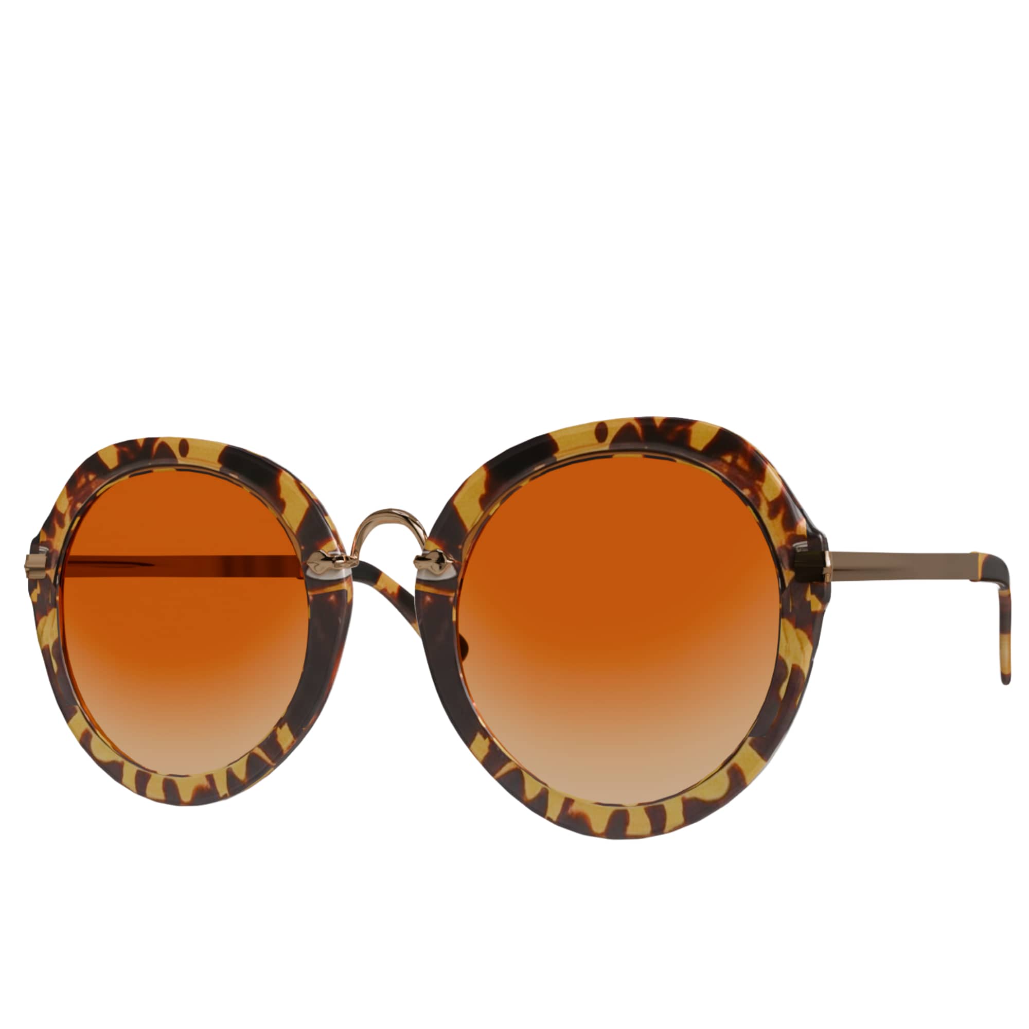 Damen Sonnenbrille mit Runden Farbverlaufsgläsern