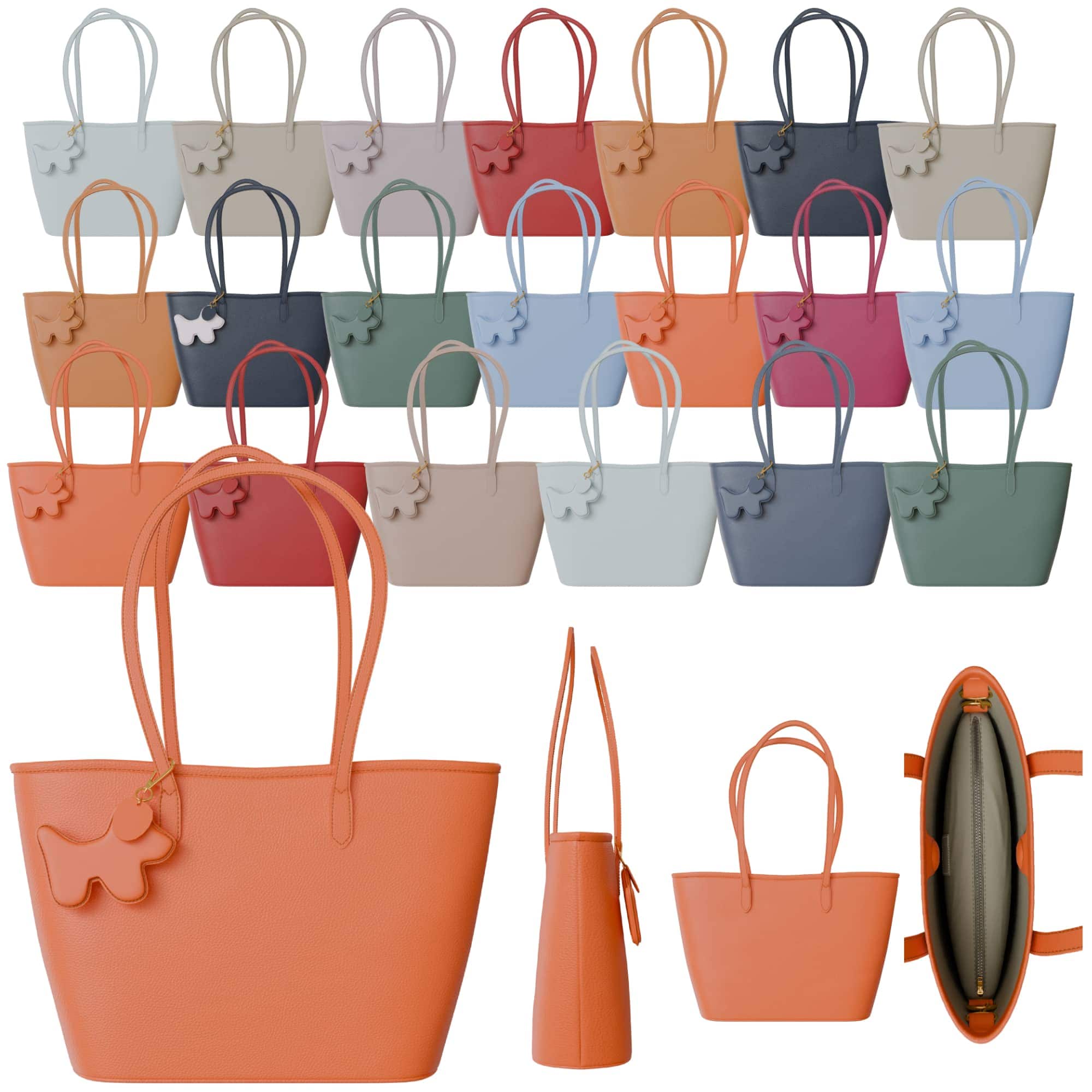 Echtleder Damen Shopper Tasche aus Italien – Edel & mit Innenfach