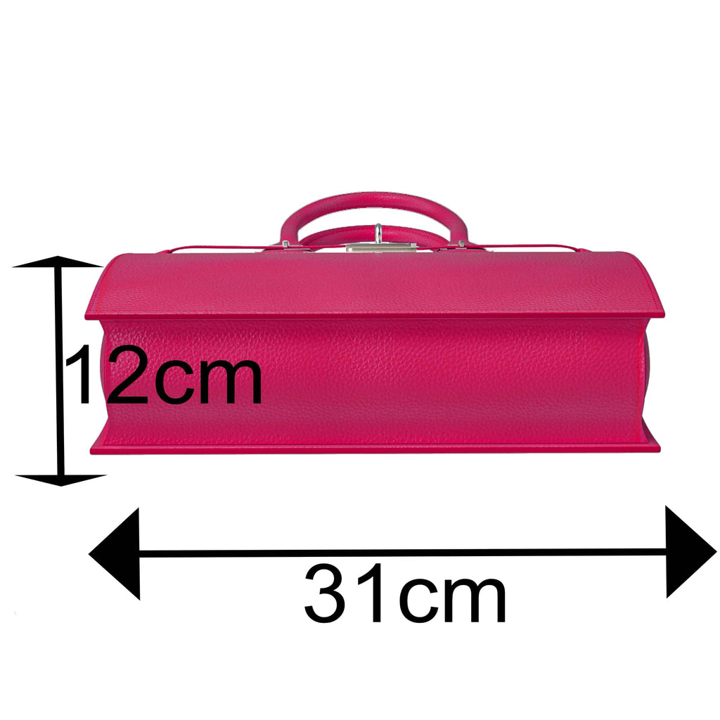 Damen Handtasche Echtleder – aus Italien  kompakt & elegant