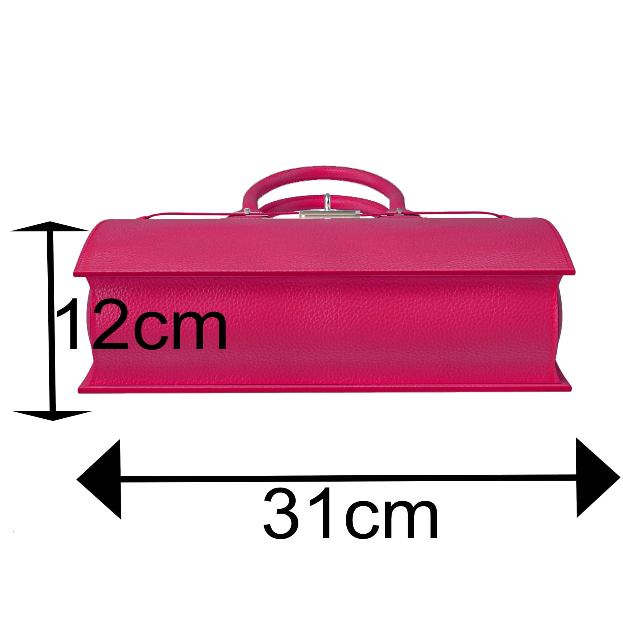 Damen Handtasche Echtleder – aus Italien  kompakt & elegant