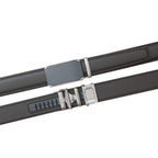 Übergrößen Herren Leder Automatikgürtel kürzbar 160cm Schwarz – Überlängengürtel 4