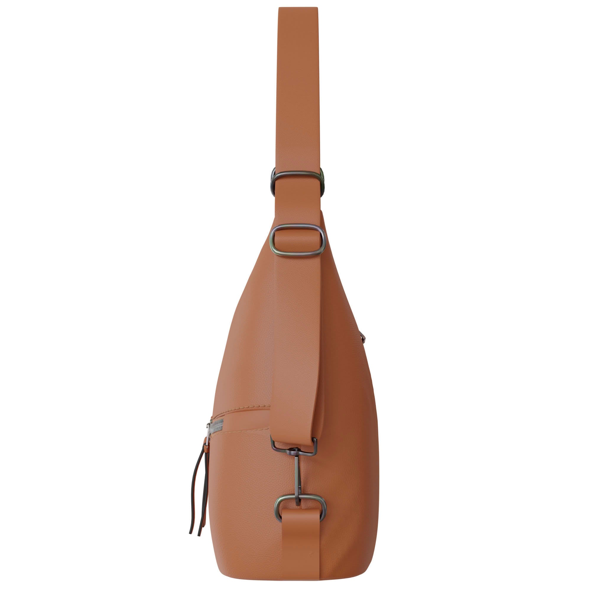 Damen Shopper Bag aus veganem Leder Rucksackfunktion