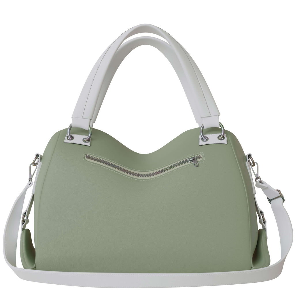 Damen Schultertasche – elegante vegane Handtasche mit viel Stauraum